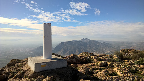 topp punktet med utsikt mot sierra de orihuela