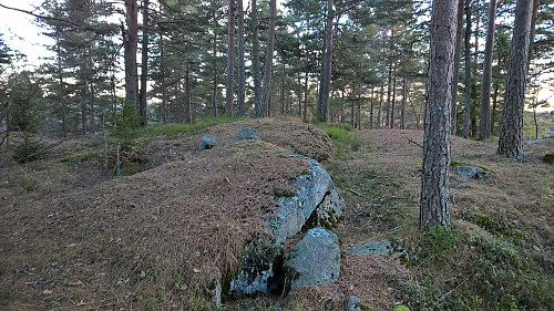 Toppen, flott bålplass utpå kanten av toppen :)