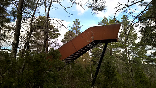 Himmeltrappa sett fra siden