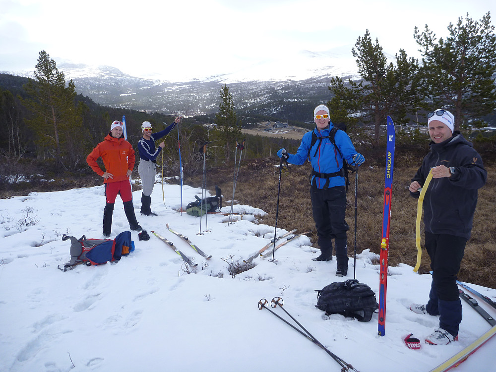 Gikk i ca 20 min før skiene kunne tas på.