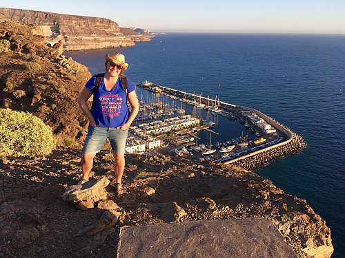 Utkikkspunkt over Puerto de Mogan. 