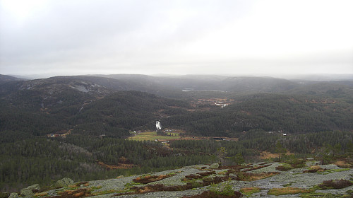Utsikt nordover.