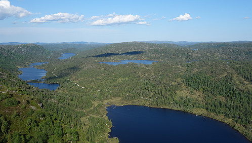 Utsikt østover fra Rysefjell.