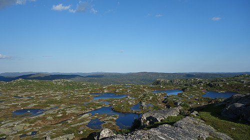 Utsikt østover fra Reiskæven.