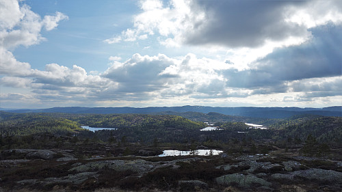 Utsikt vestover.