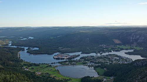 Meget flott utsikt til Byglandsfjord fra Heståsknapen.