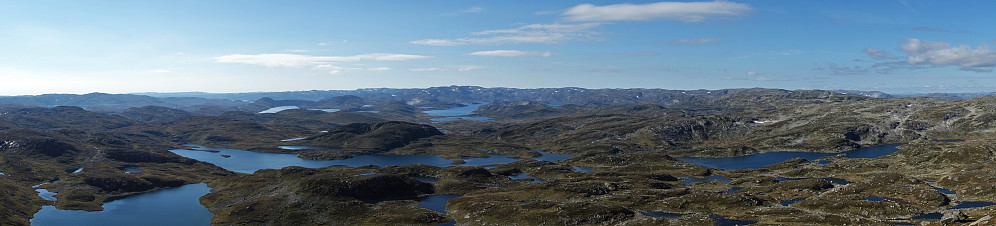 Panoramabilde mot vest fra Svorvaren
