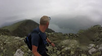 På topplatået og på tur bort til Søndre varde og utsiktspunkt. Skyet selvfølgelig til og begynte å regne, Typisk !