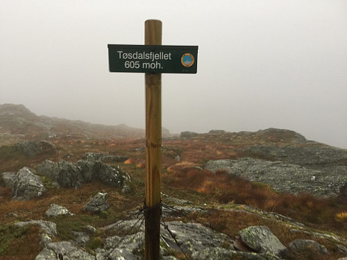 Tøsdalsfjellet i liten storm