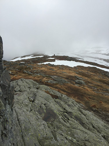 Det minker på snøen, for det meste bart over vidden