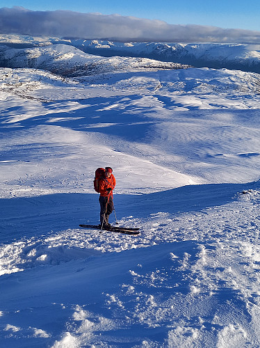 Kveldstur til Østre Blåfjellet fra Hodlekve 