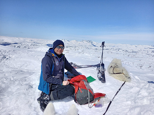 Egil med Jotunheimen i bakgrunn