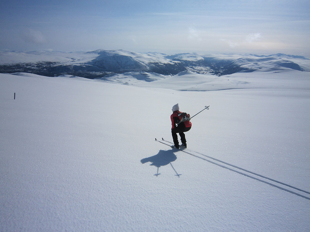 8 km sklitur hjem