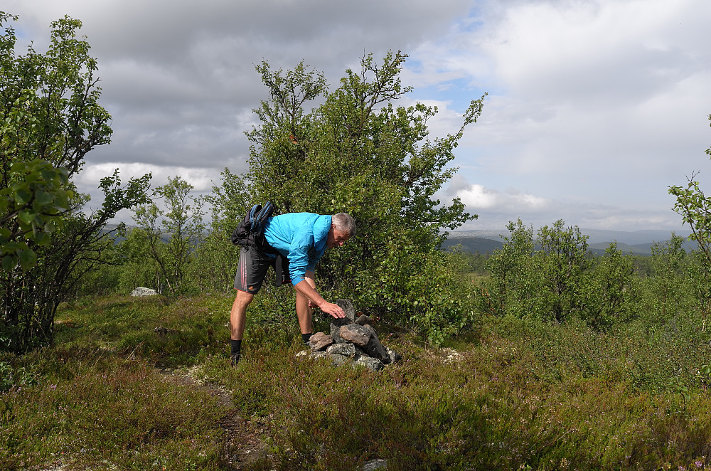 En markering på Skarpåsen