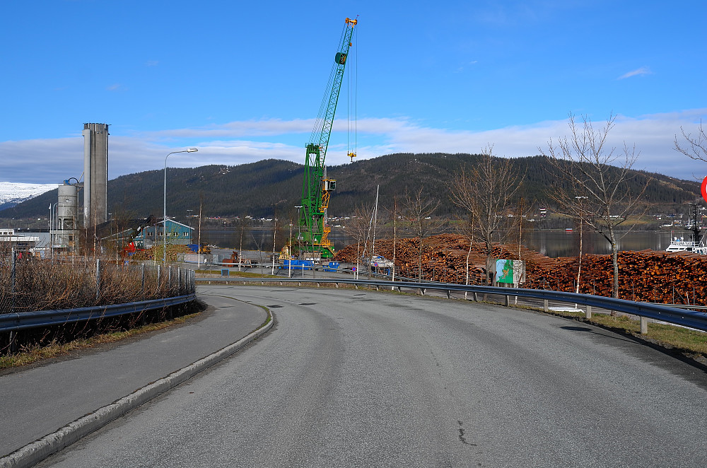 Høydedraget sett fra havna