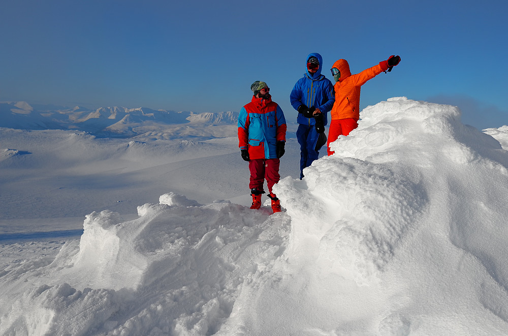 Knut, Øyvind og Inger Lise på Blåørpiken