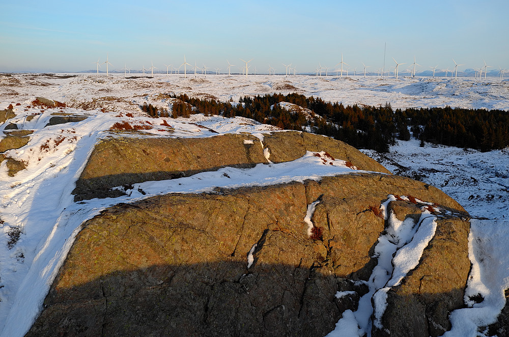 Norges første vindpark med 68 turbiner