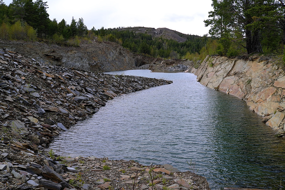 Et av mange skiferbrudd