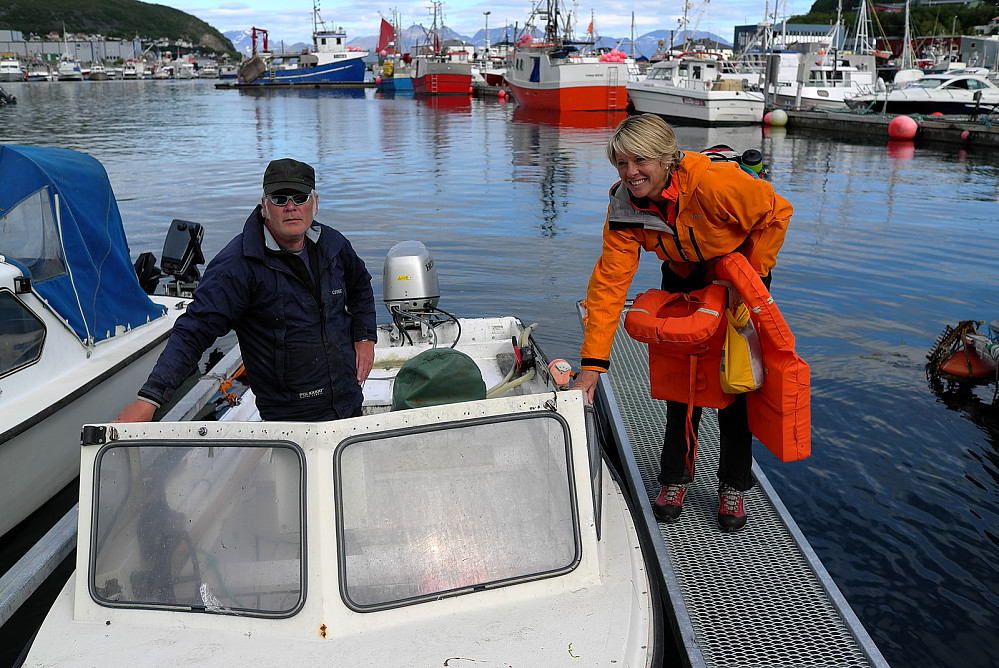 Arne fraktet oss til øyene i Kvænangsfjorden