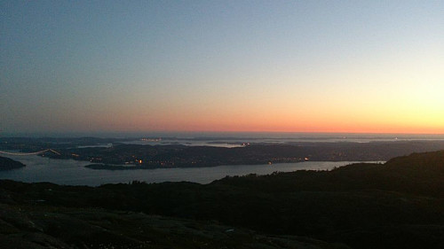 Vakker solnedgang over Askøy