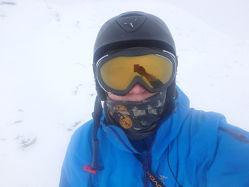 Selfie på toppen.