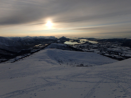 Sol og vindstille denne dagen.