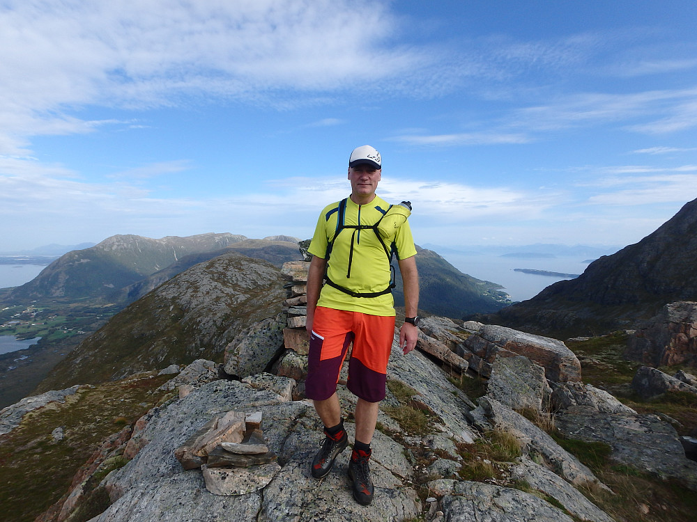 Topp punktet på Digergubben. Resten av ruta er bak meg.