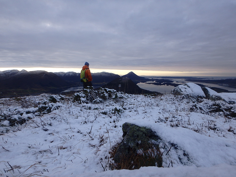 På toppen med Malmefjorden i forkant