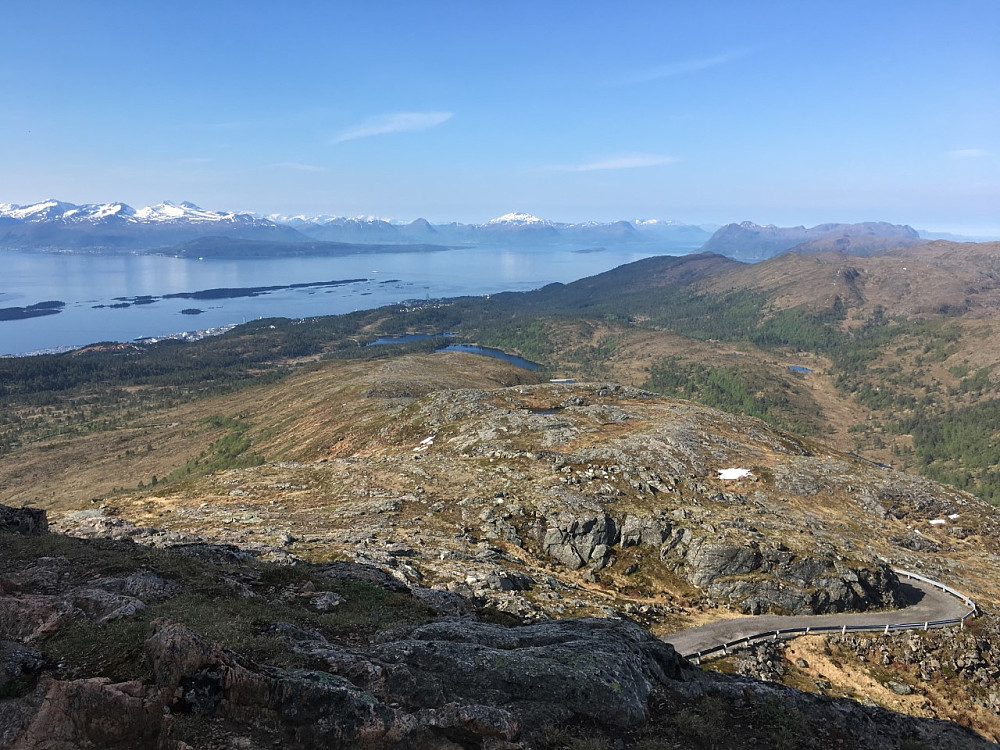 Søre Tusten, fint vær i dag. Slik blir det ikke på lørdag.