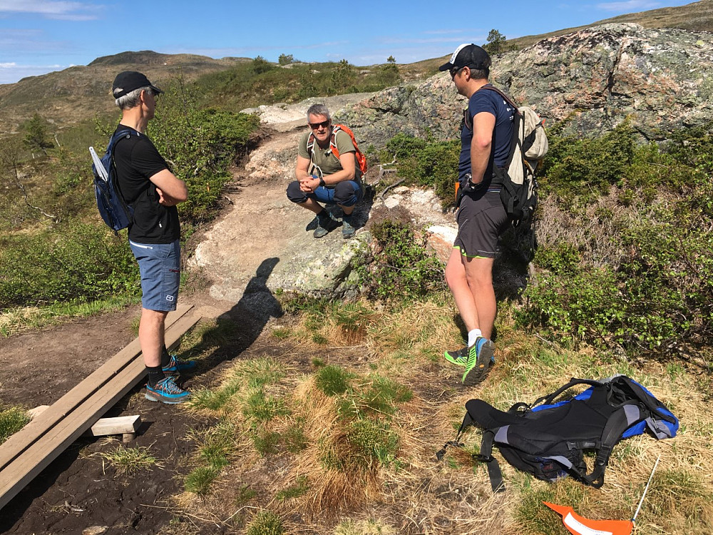 Inspeksjons teamet ute på befaring i Moldemarka.