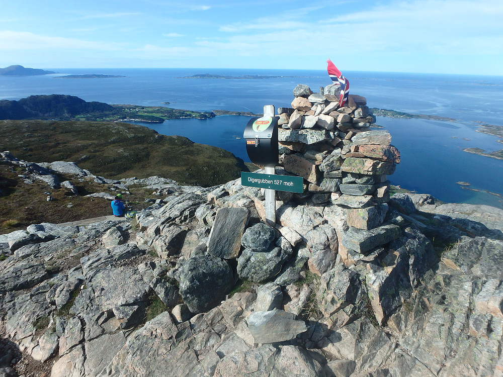Det er flagg på Varden nå.