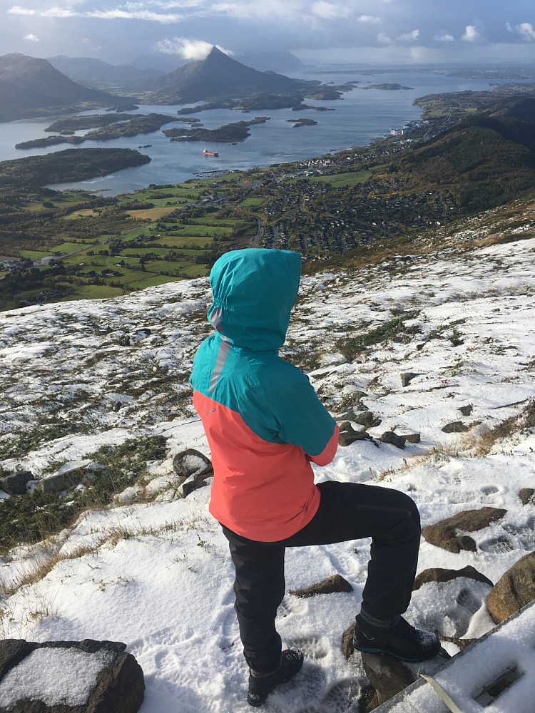 Vi fikk sol da vi var på Lågheia, det varte ikke så lenge.