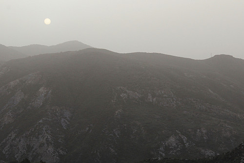 Dis og spesiell soloppgang over Alpujarras denne morgenen.