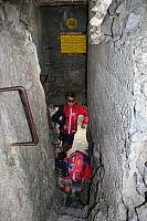 Tunnell nær toppen av Kleiner Pal.