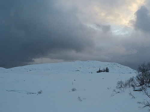 Bra snøsåle oppe i Marka, mot Tågheia.