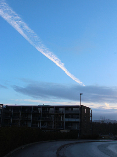 Blå himmel.