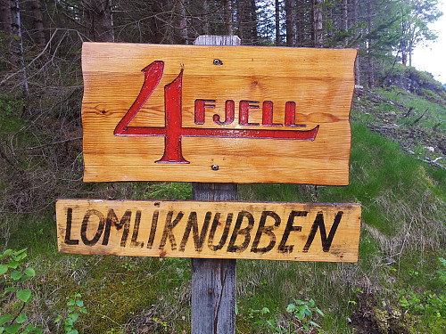 Skilt ved Fuglvågvatnet