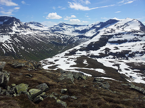 "Trollhøtta-traversen" sett fra Snøfjellet 