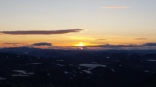 Solnedgang på Vennisfjellet