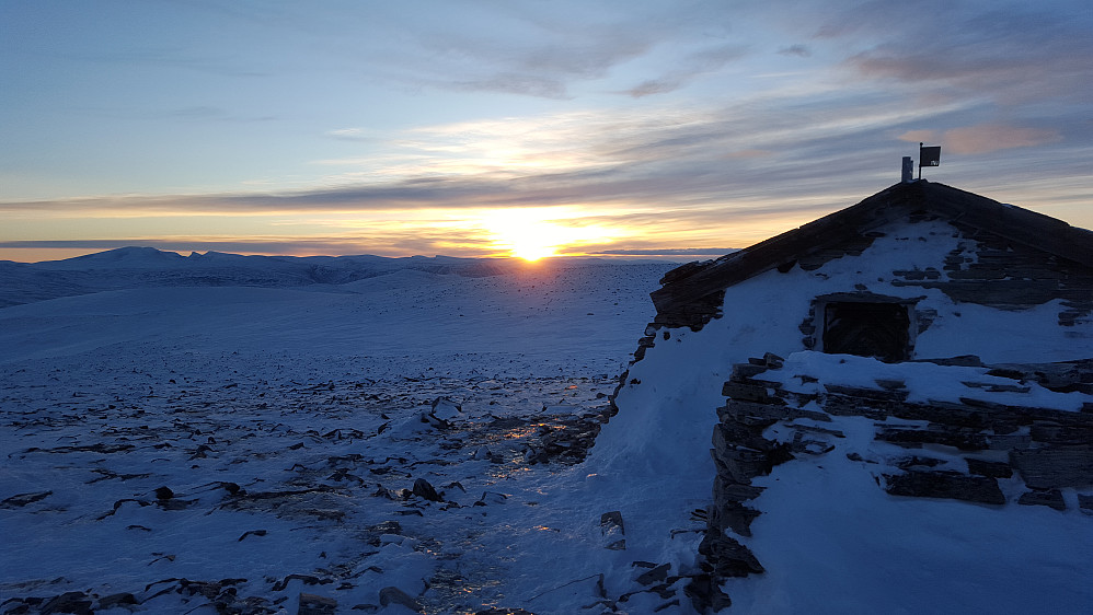 Rakk akkurat solnedgangen