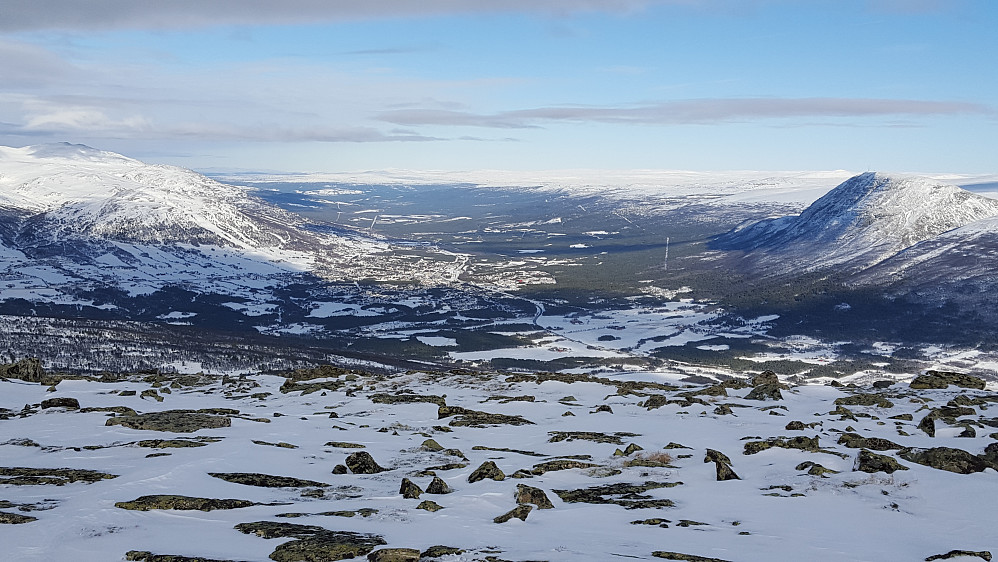 Fra Drivdalshornet - mot nordøst & Oppdal sentrum
