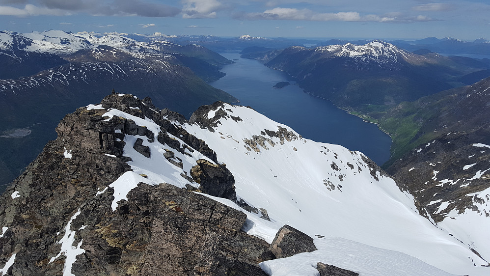 Utsikt vestover