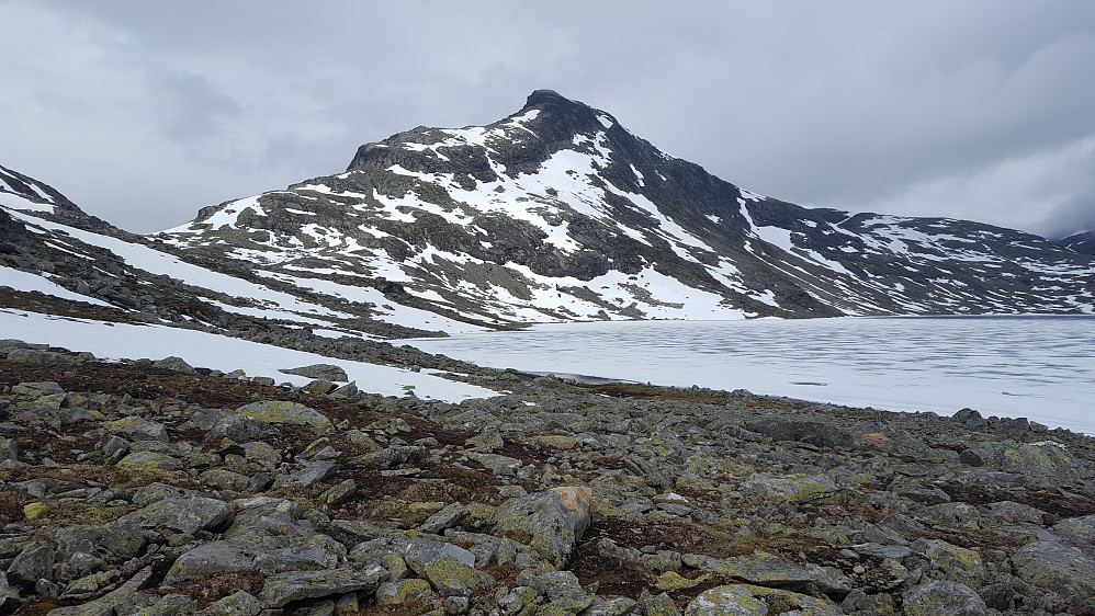 Fleskedalsnosi sett fra sørenden av Uradalsvatnet