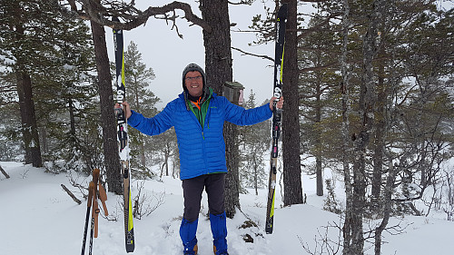 Ved trimkassa på toppen