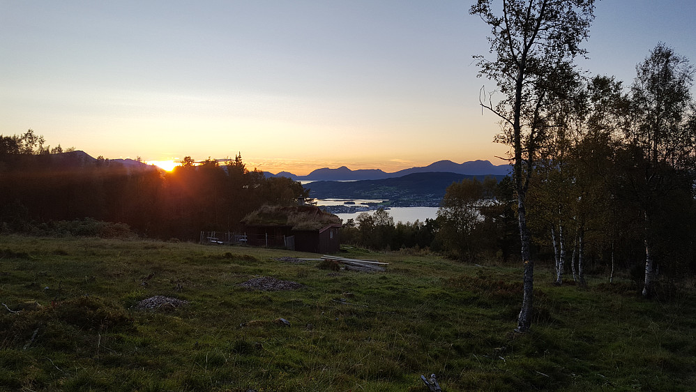 Flott solnedgang ved Vikesetra