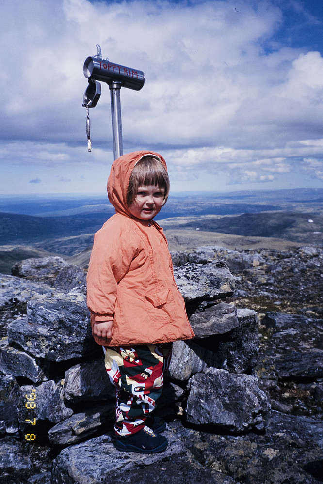 Kristine på sin første Topptrim-topp :)