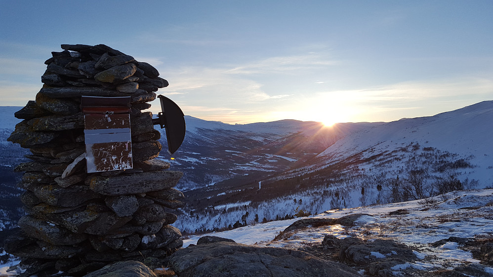 Solnedgang på Munkvollhovden