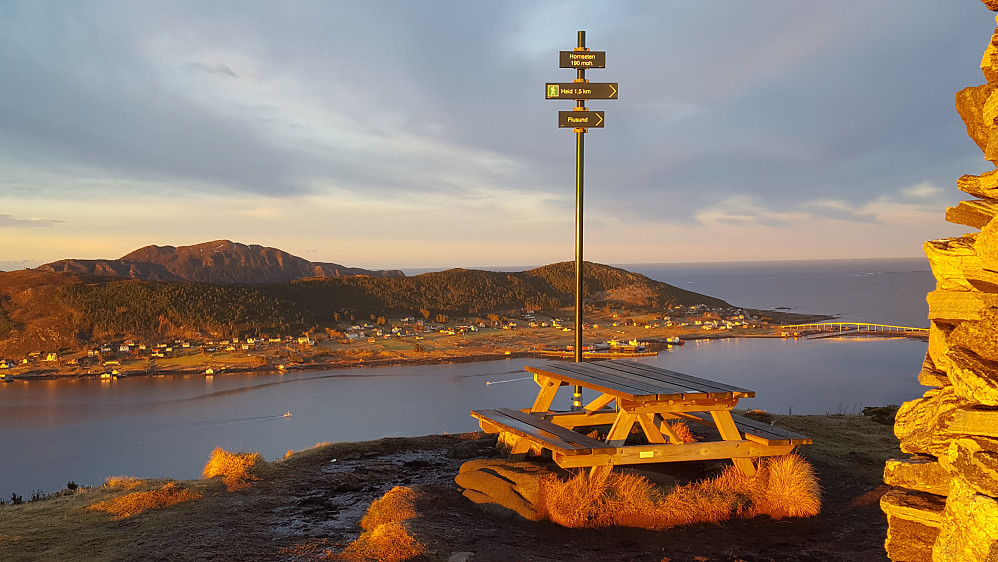 Fin ettermiddag på Hornseten. Remøya og Runde mot nord :)