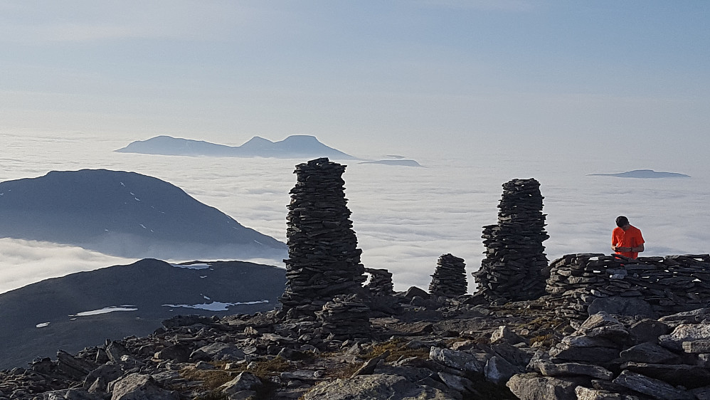Flott kveldsstemning på Aurdalsnibba