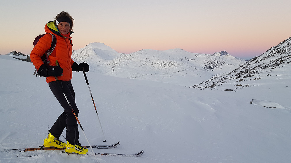 Begge Snota-toppene like etter solnedgang :)